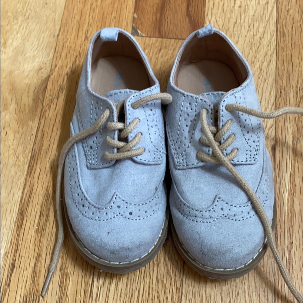 Grey suede dress shoes